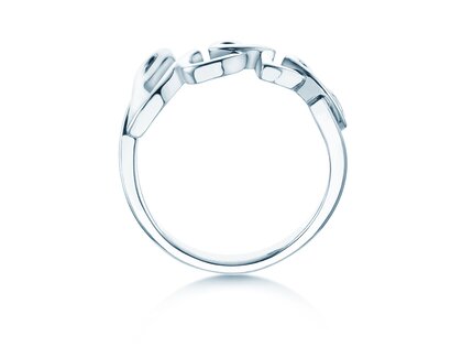 Ring Love Clean in 14K Weißgold poliert