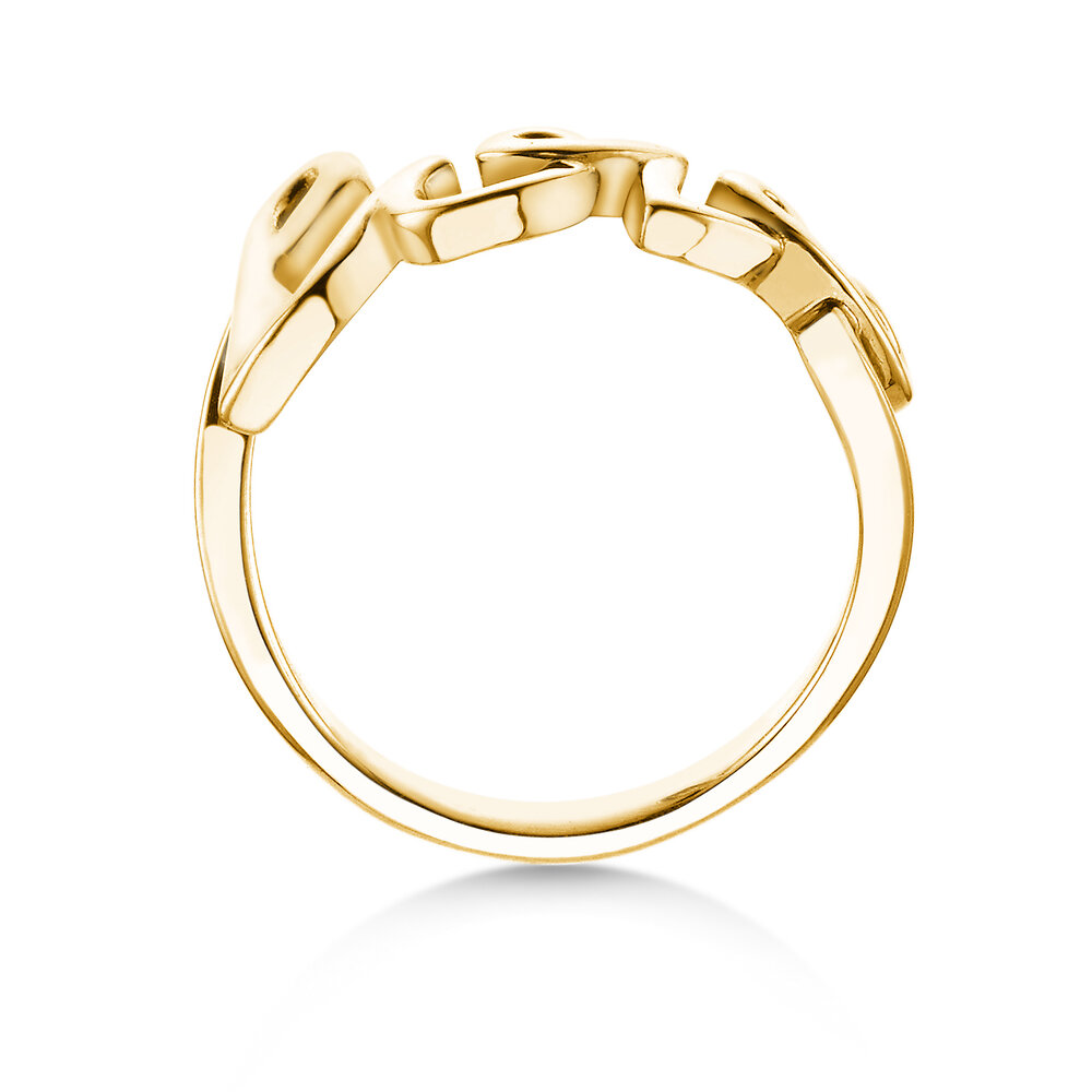 Ring Love Clean in 18K Gelbgold poliert