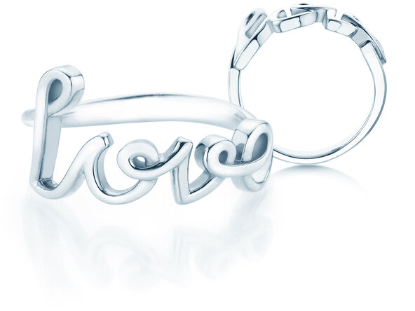 Ring Love Clean in 14K Weißgold poliert