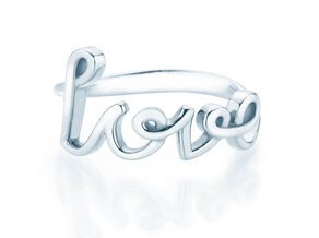 Ring Love Clean in 14K Weißgold poliert