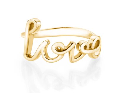 Ring Love Clean in 14K Gelbgold poliert