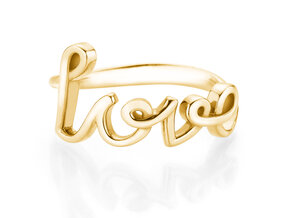 Ring Love Clean in 14K Gelbgold poliert