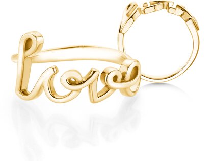 Ring Love Clean in 14K Gelbgold poliert