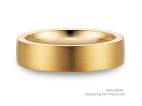 Herrenring Modern 2,5mm in 9K Gelbgold matt