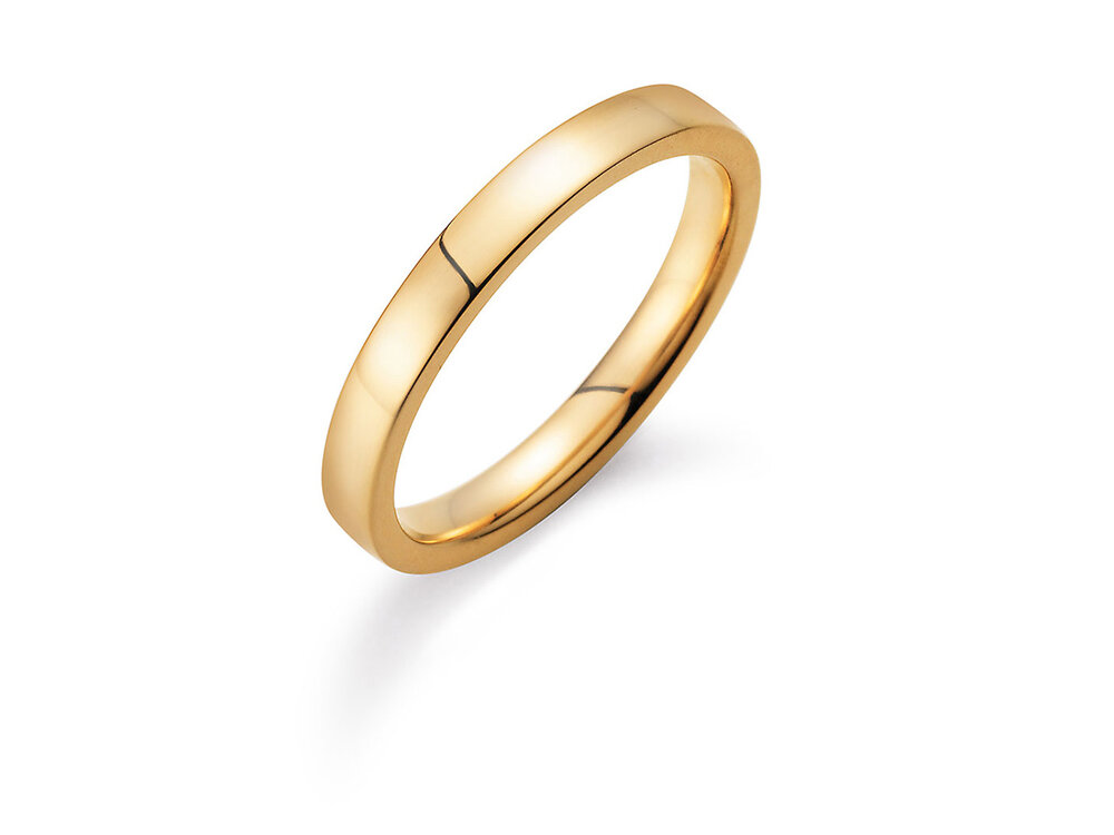 Herrenring Modern 2,5mm in 9K Gelbgold poliert