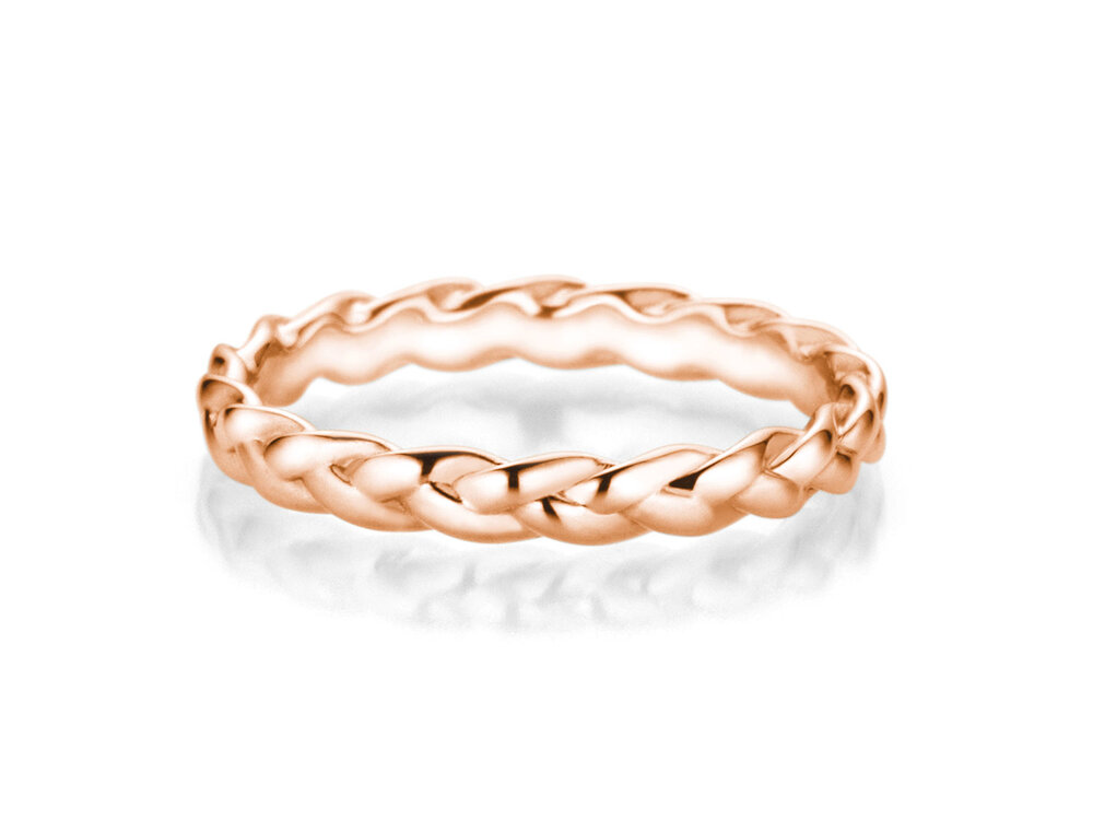 Verlobungsring Pony in 14K Roségold poliert