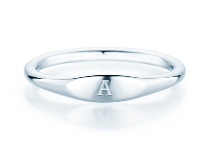 Ring Signet in Silber 925/- poliert