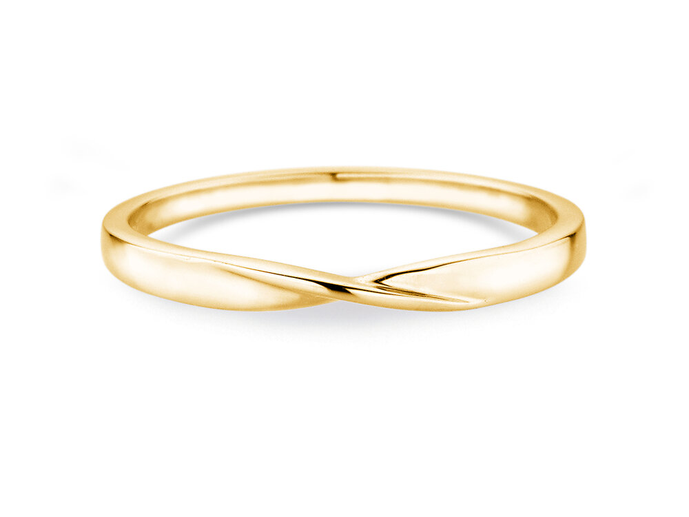 Verlobungsring Spin 2mm in 14K Gelbgold poliert