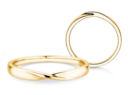 Verlobungsring Spin 2,5mm in 9K Gelbgold poliert