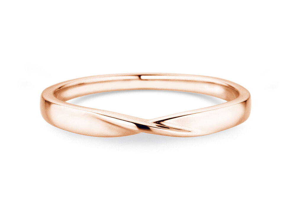 Verlobungsring Spin 2,5mm in 9K Roségold poliert