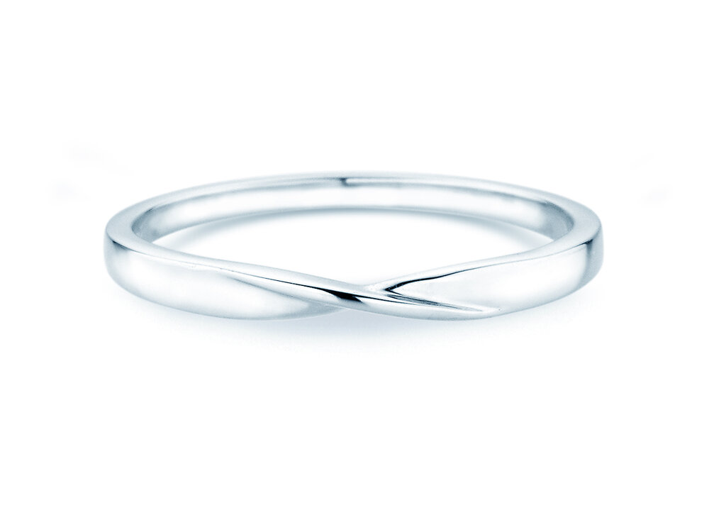 Verlobungsring Spin 2mm in Platin 950/- poliert