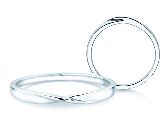 Verlobungsring Spin 2mm in Silber 925/- poliert