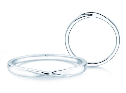 Verlobungsring Spin 2,2mm in Silber 925/- poliert