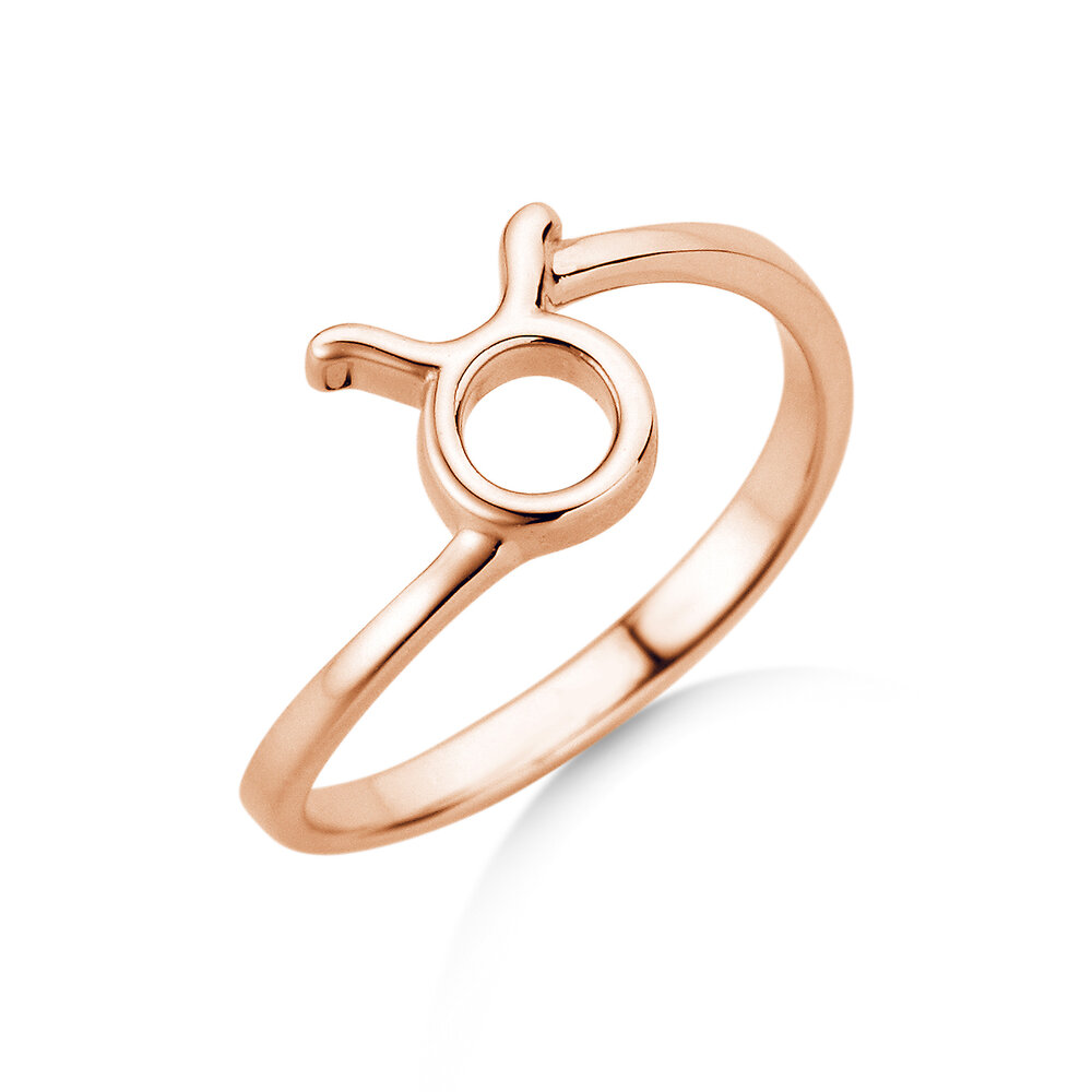 Ring Sternzeichen Stier in 18K Roségold