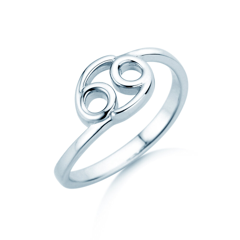 Ring Sternzeichen Krebs in Silber 925/-