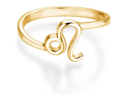 Ring Sternzeichen Löwe in 14K Gelbgold