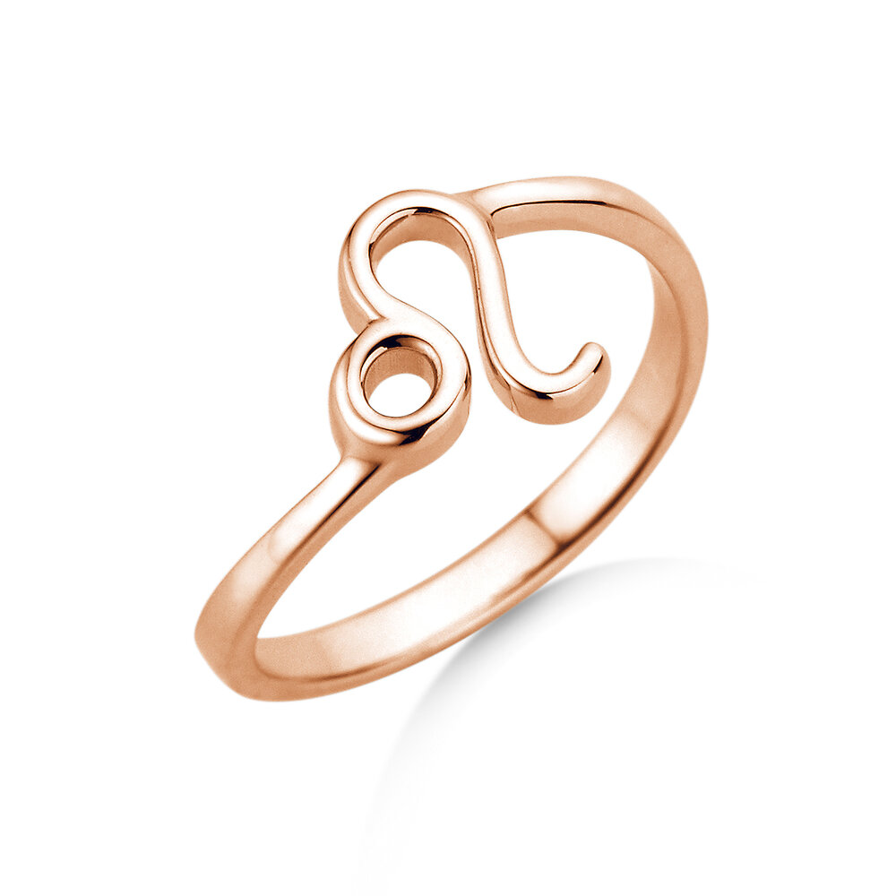 Ring Sternzeichen Löwe in 14K Roségold