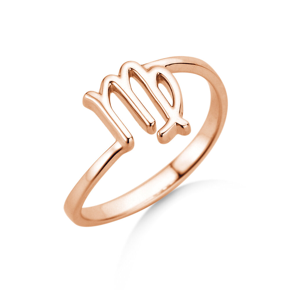 Ring Sternzeichen Jungfrau in 14K Roségold