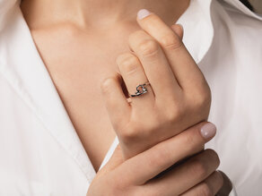 Ring Sternzeichen Waage in Silber 925/-