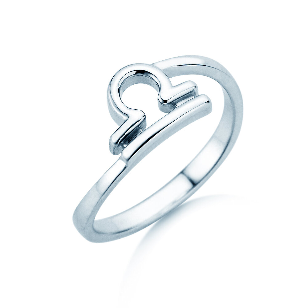 Ring Sternzeichen Waage in Silber 925/-
