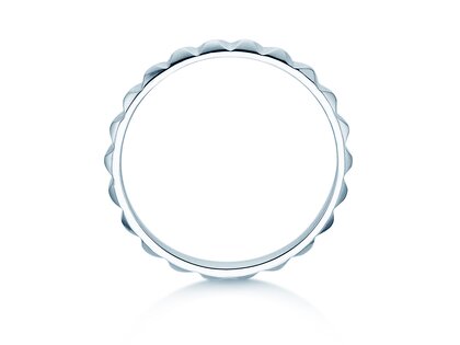 Verlobungsring Trinity in 14K Weißgold poliert
