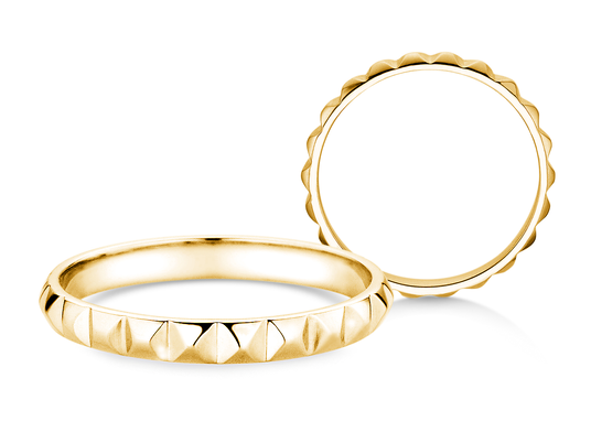 Verlobungsring Trinity in 14K Gelbgold poliert